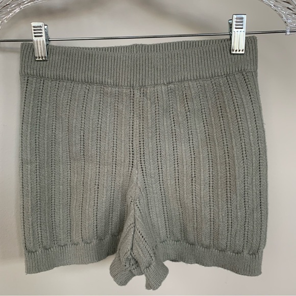 Tularosa Sicily Mint Green Sweater Knit Shorts Size S - Picture 3 of 5